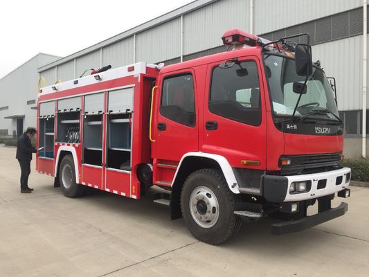 2000kg Capacity Foam Fire Truck for Effective Firefighting 14900kg Shipping Mass