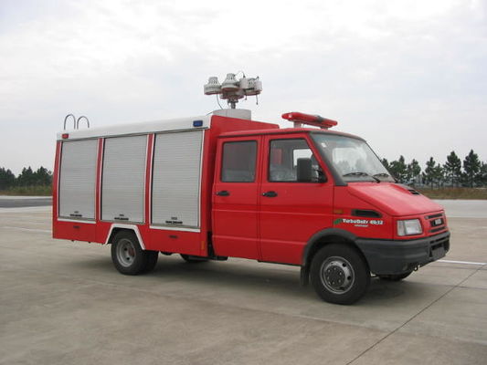 130hp 4x2 Emergency Rescue Fire Truck , Small Fire Tender With Fire Fighting Equipments