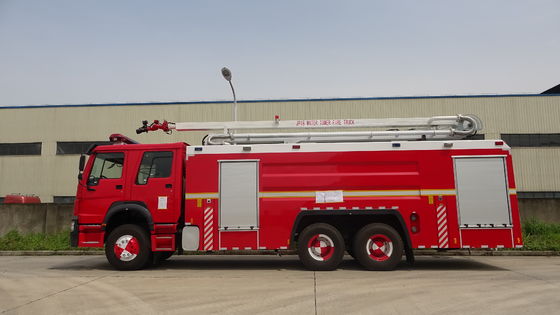 18 Meter Water Fire Engine , 6x4 336KW Heavy Rescue Vehicle With 10000L Water Capacity