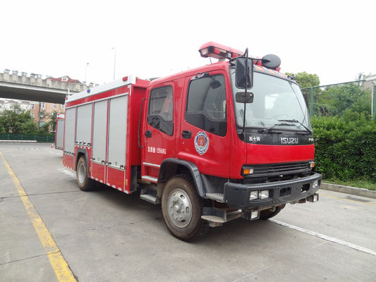 ISUZU Diesel Emergency Fire Truck , Rescue Fire Safety Vehicle 4x2