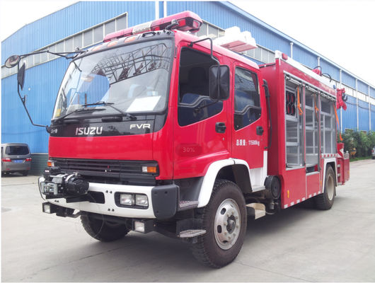 ISUZU Diesel Fire Department Engine , 177KW 4x2 Mini Tanker Fire Truck