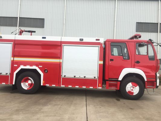 HOWO 196kw 4x2 Foam Fire Truck 6 Ton With 1000L Capacity Multifunctional