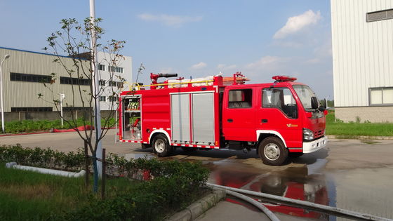 ISUZU Emergency Rescue Dry Powder Fire Truck With Foam Combination